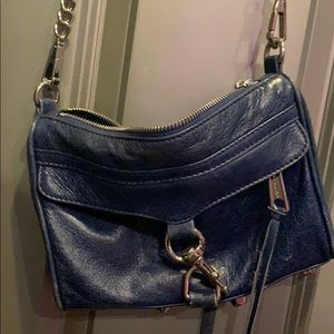 Blue cross body bag